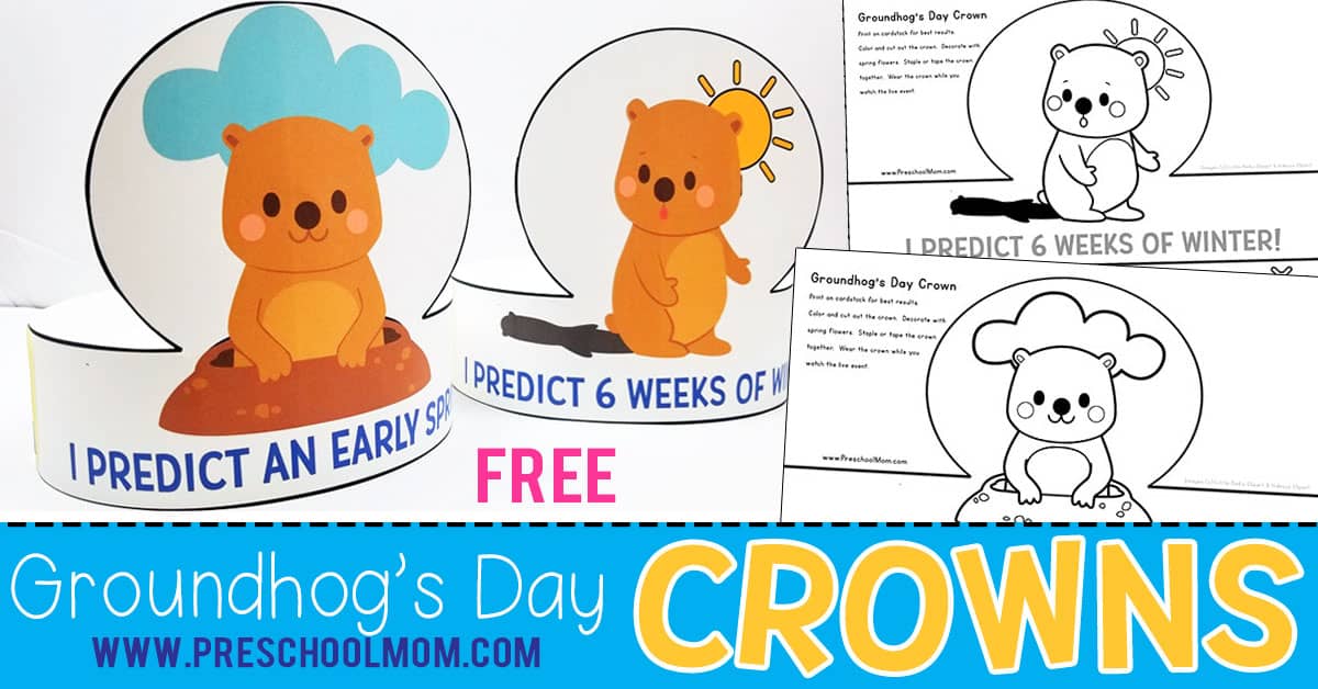 Groundhogs Day Preschool Printables - Preschool Mom