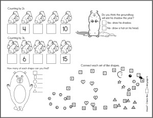 Groundhog Day Worksheets | edHelper.com