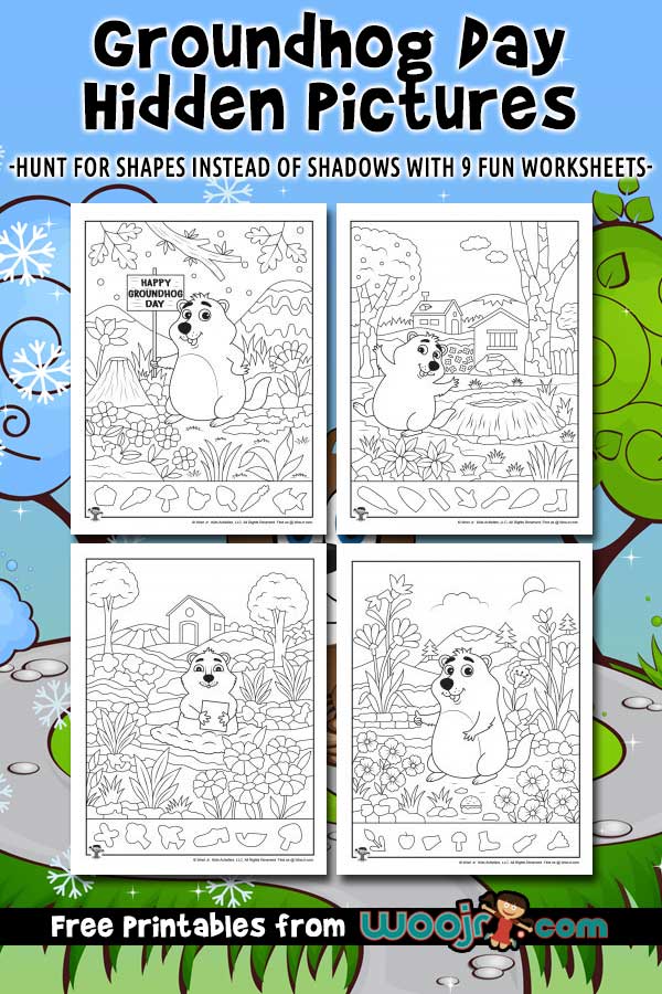 Groundhog Day Hidden Picture Printables | Woo! Jr. Kids Activities ...