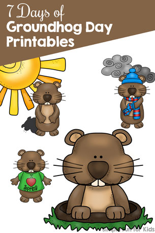 7 Days of Groundhog Day Printables for Kids - Simple Fun for Kids