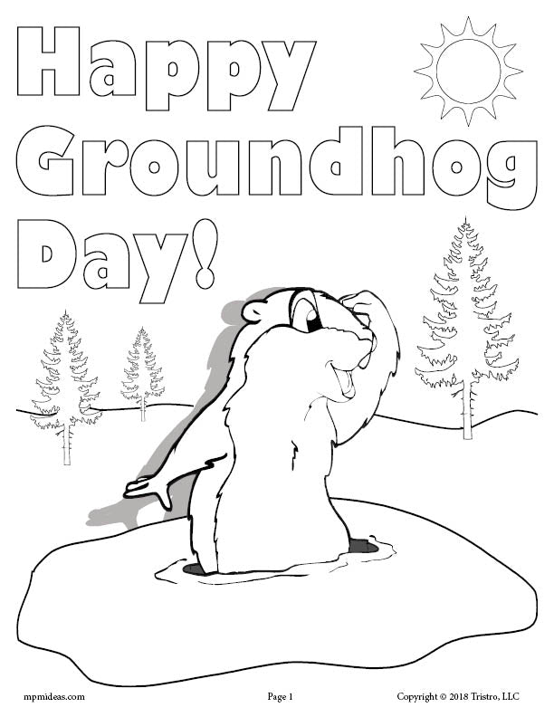 groundhog printables for preschool