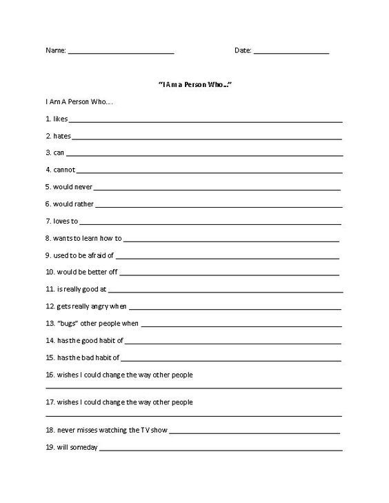 group therapy worksheet for adults