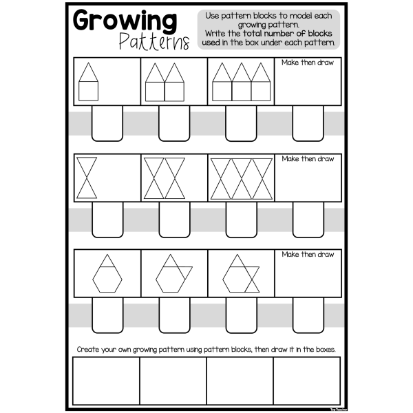 Growing Patterns Worksheets - Top Teacher - Worksheets Library