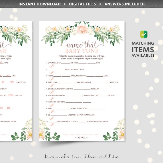 guess the lyrics printable quiz