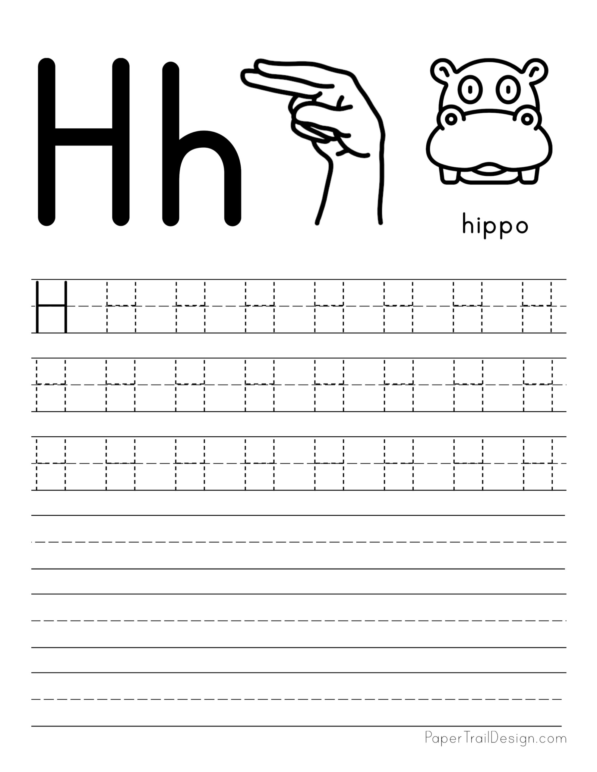 Free Letter H Preschool Worksheet and Learning Tips - Zenas Suitcase