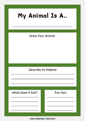 Animals And Habitats | Free PDF Worksheets | Games4esl