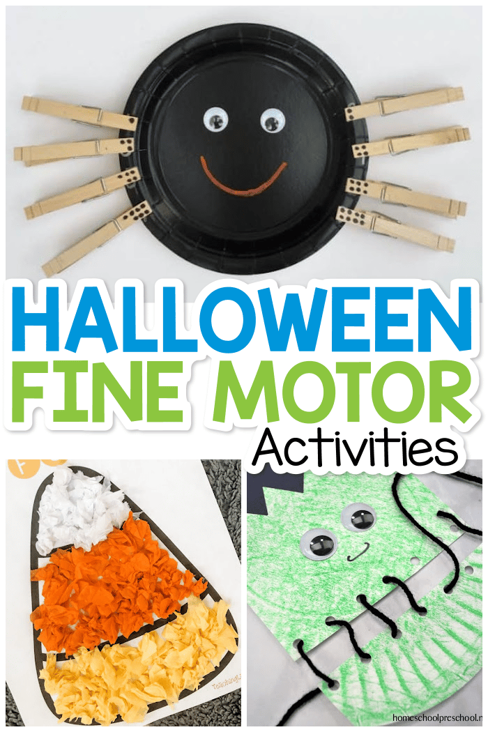 Halloween Fine Motor Activities for Preschoolers - From ABCs to ACTs
