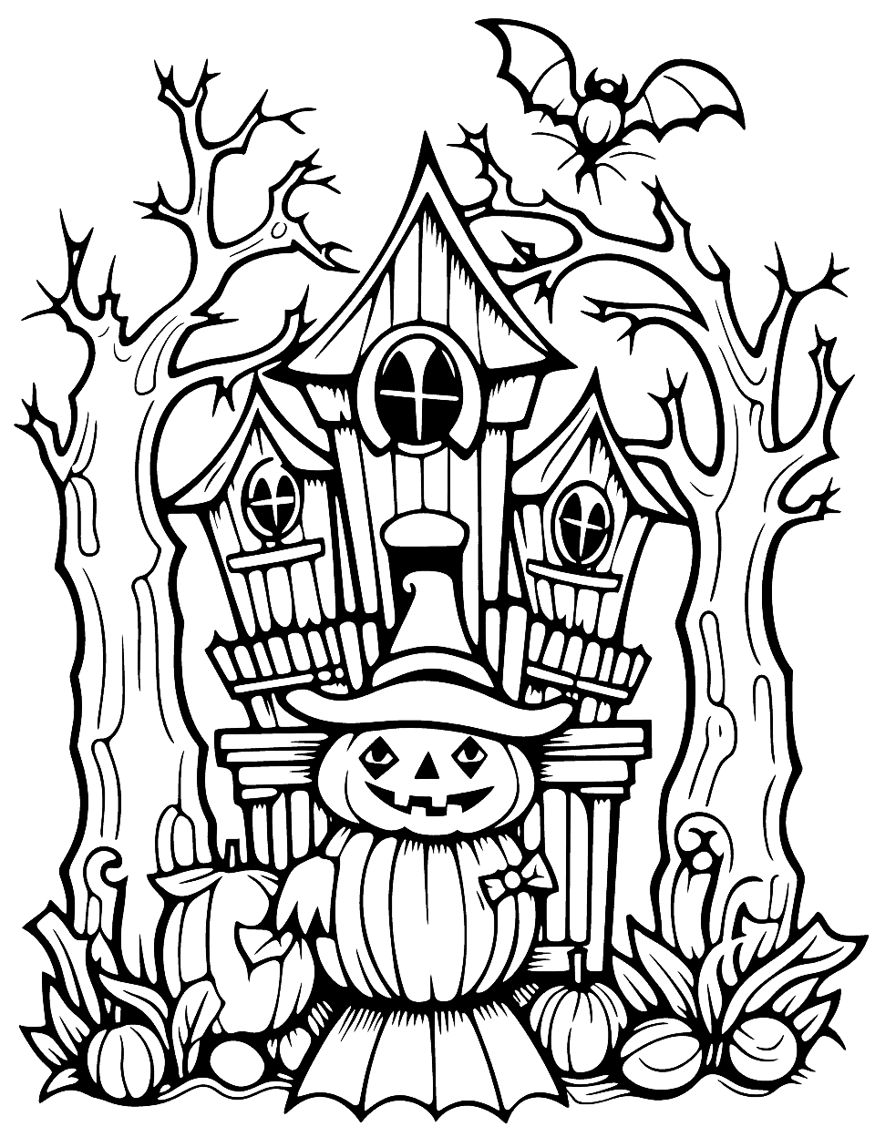 50 Halloween Coloring Pages Free Printable Sheets Worksheets Library