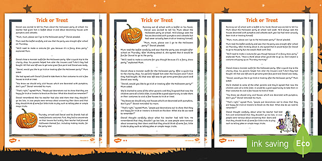 KS2 Halloween Comprehension | Differentiated (teacher made)