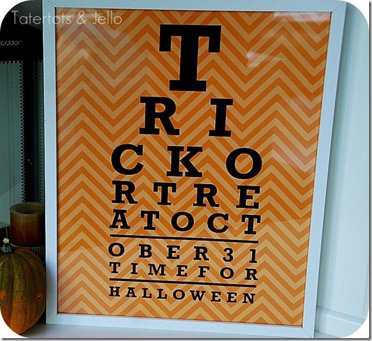 halloween eye chart printable