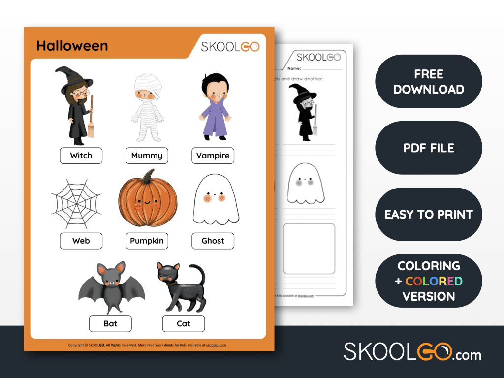 halloween free worksheet