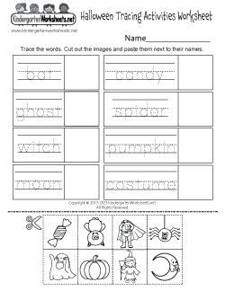 halloween free worksheet