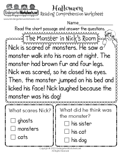 Halloween Worksheets for Kindergarten (Free Printables)