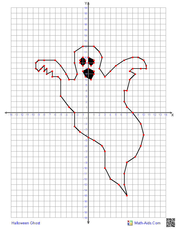 Graphing Worksheets | Four Quadrant Graphing Characters Worksheets