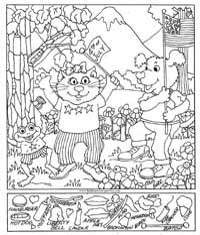 halloween hidden pictures worksheet
