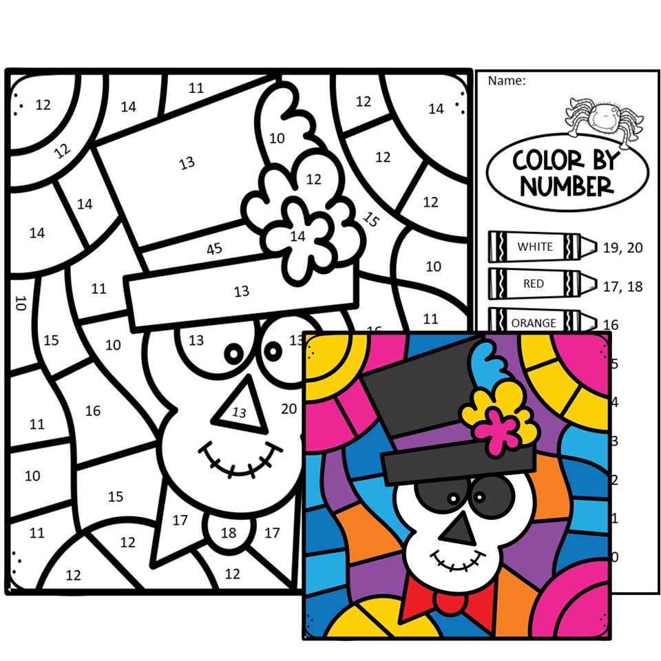 Halloween Color by Number