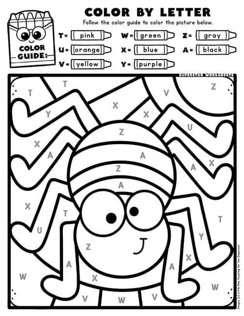 halloween math color by number