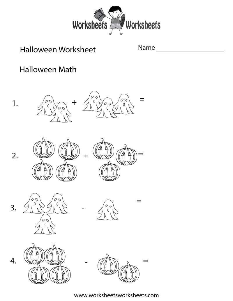 Halloween Math Worksheet | Worksheets Worksheets