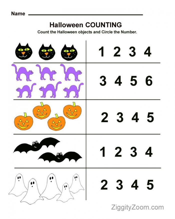 Halloween Math Kindergarten