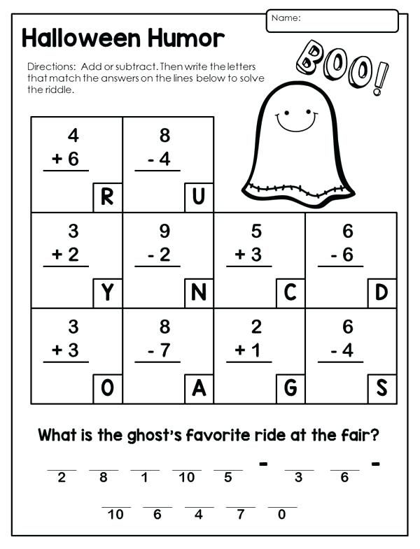 2nd Grade Worksheets - Best Coloring Pages For Kids | Halloween ...