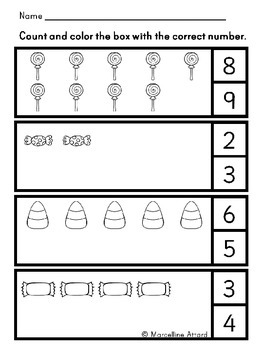 halloween math worksheet preschool