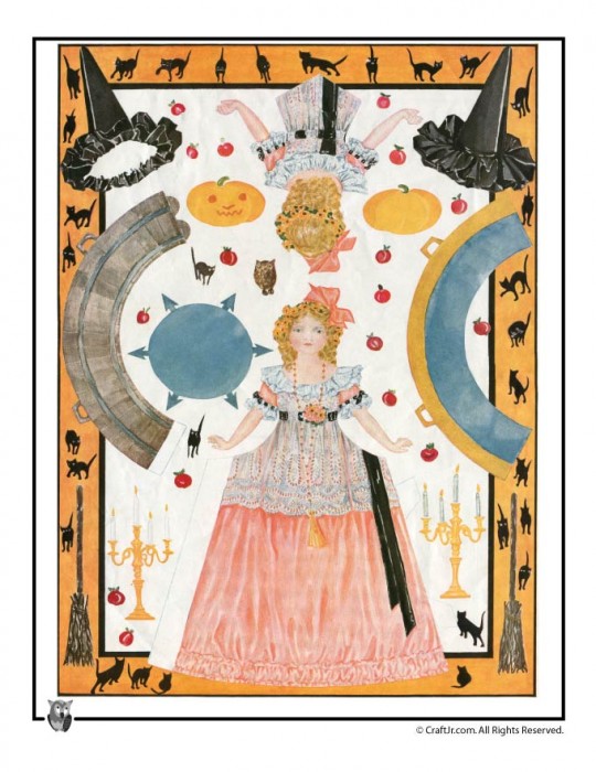 halloween paper dolls printable