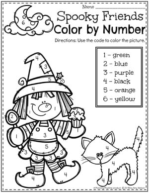 halloween pre k number worksheet