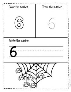 halloween pre k number worksheet