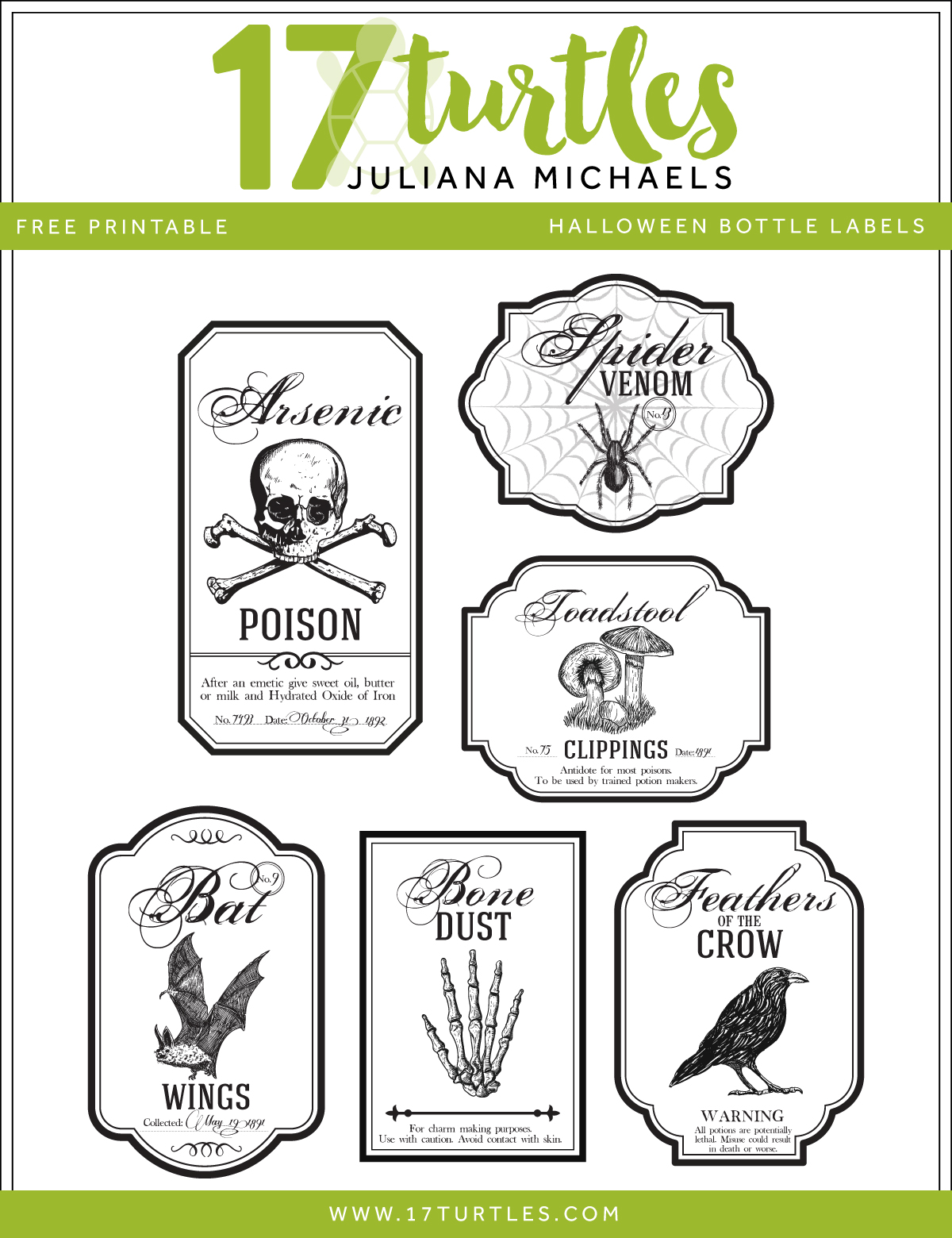 halloween printable labels free