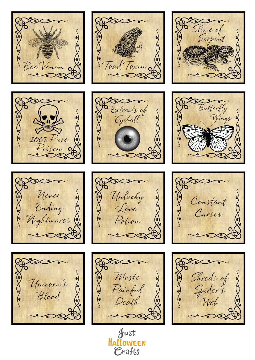 free-halloween-potion-bottle-labels-to-print-worksheets-library for Pdf Free Printable Halloween Labels Free Halloween Potion Bottle Labels to Print - Worksheets Library for Pdf Free Printable Halloween Labels