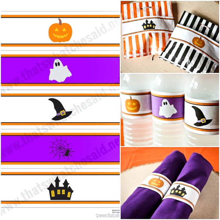 halloween printable labels free