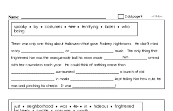 halloween printables for 4th grade