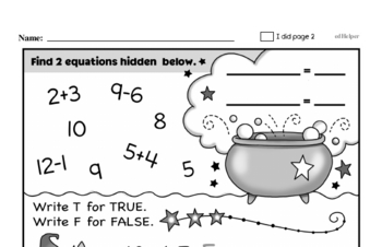halloween worksheet 1st