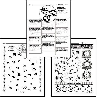 halloween worksheet for 2nd grade