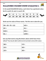 halloween worksheet for 2nd grade