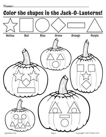 38 Free Halloween Worksheets &  Printables