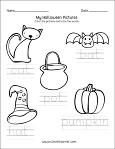 halloween worksheet for preschool