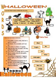HALLOWEEN ( 1/2 ) - ESL worksheet by donapeter