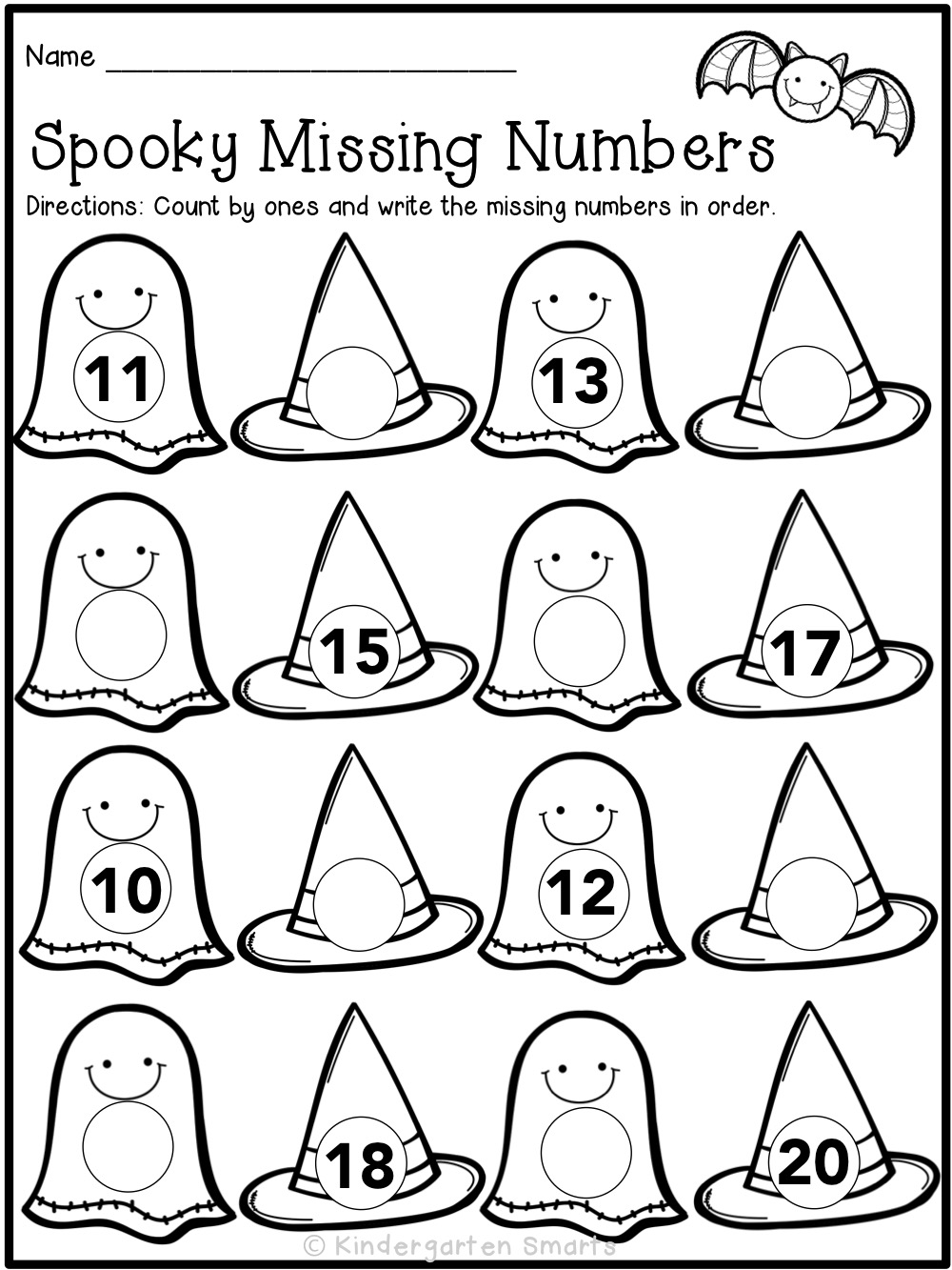 Halloween Worksheets for Preschool - Planning Playtime