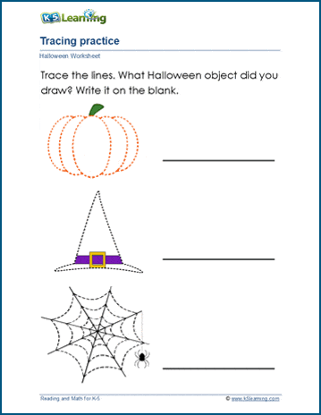 halloween worksheet kindergarten