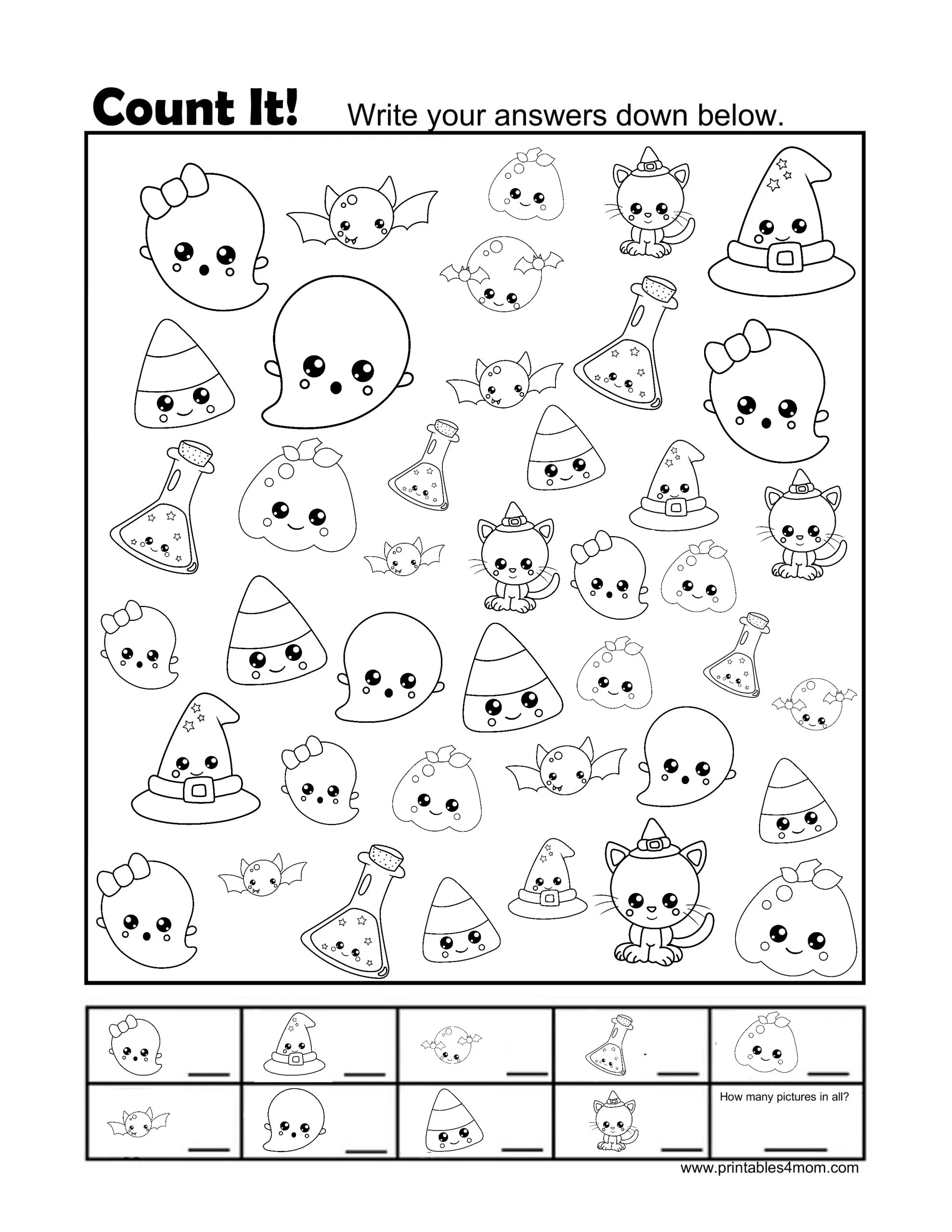 halloween worksheet preschool