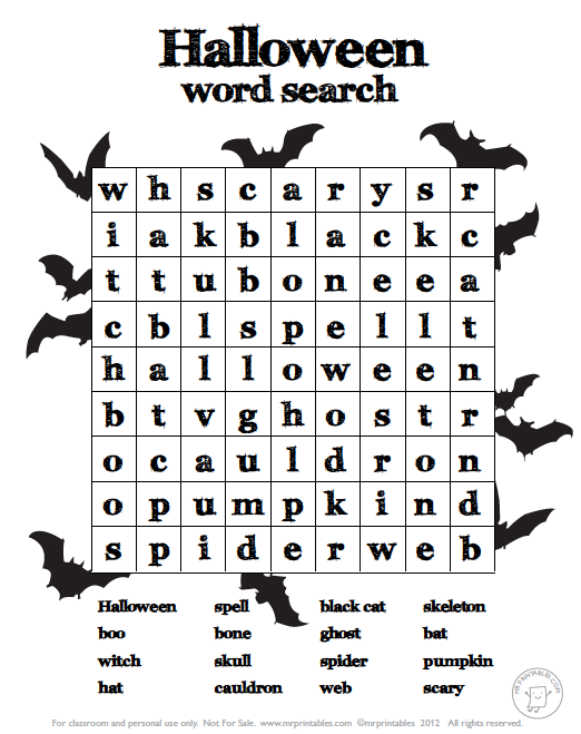 38 Halloween Printable Activities &  Decor