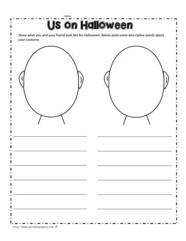 halloween worksheet third grade