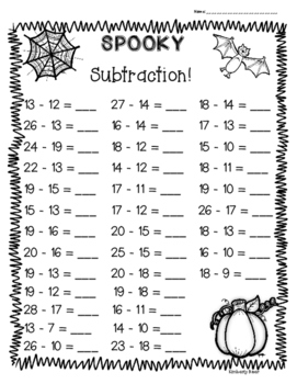 halloween worksheet third grade