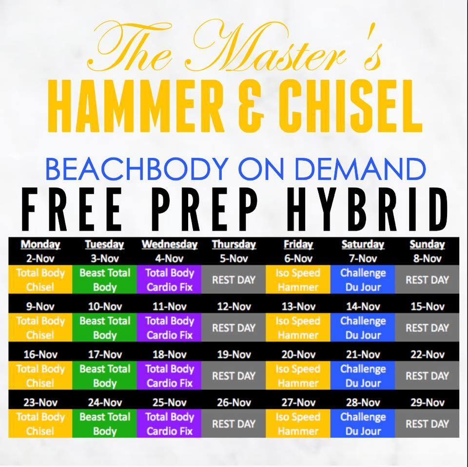 Hammer &  Chisel Beachbody On Demand Prep Hybrid