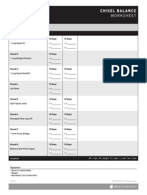 The Masters Hammer and Chisel Workout Sheet Workout Log PDF | PDF ...