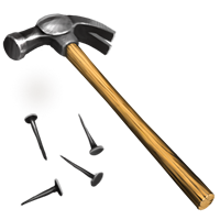 line drawing doodle of a hammer and nails 11764920 Vector Art at ...