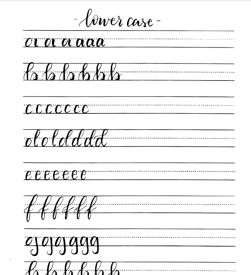 12 Free Hand Lettering Worksheets for Practice