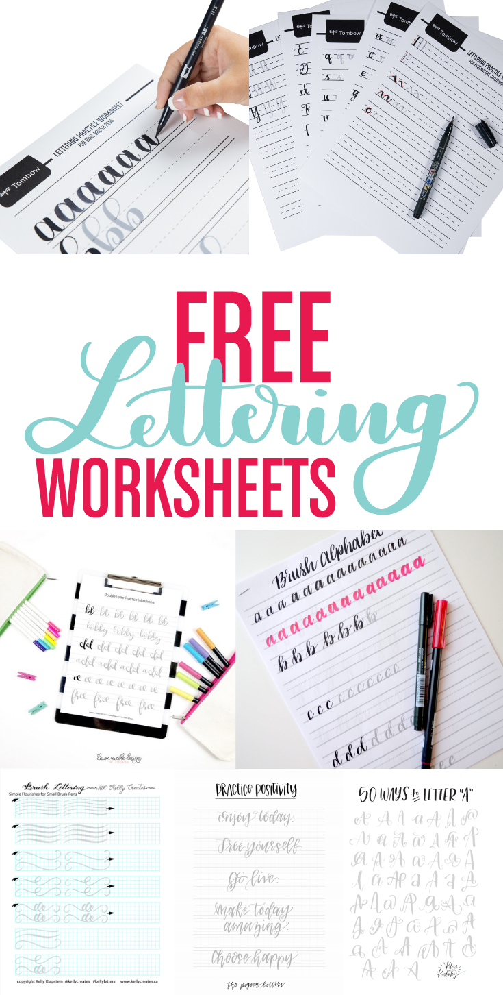 6 Resources for Free Lettering Worksheets - Tombow USA Blog