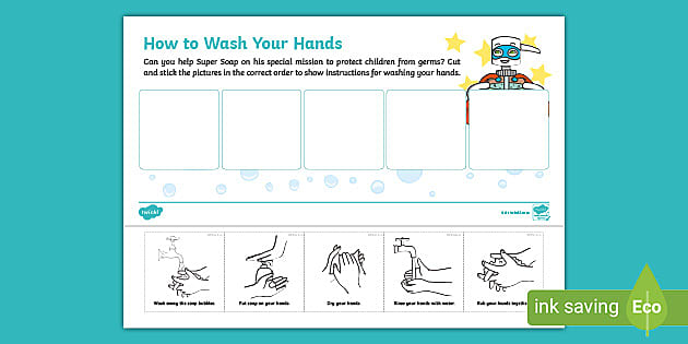 handwashing worksheet